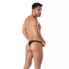 Schwarzer Fetish swim-String von TOF Paris – Ansicht 4