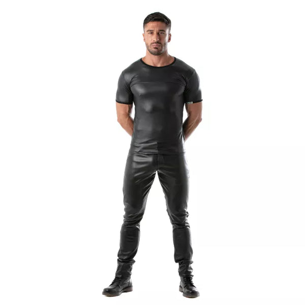 Schwarzes Fetish-T-Shirt von TOF Paris – Ansicht 2