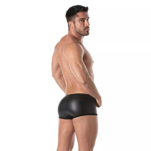 Schwarze Fetish swim-Boxershorts von TOF Paris – Ansicht 4
