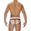 Boxershorts Herren mit hinten offen und FrontBeutel, Schwarz-Weiß | TOF Paris