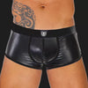Schwarze verführerische Fetisch Boxer ohne Gesäßbereich von TOF Paris