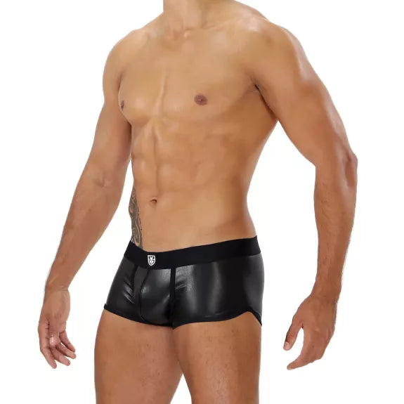 Boxershort, nahtlos & elastisch mit betonter Fronttasche, Schwarz | TOF Paris