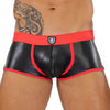 Boxershorts mit Komfort-Beutel, nahtlos & low-waist, schwarz-rot | TOF Paris