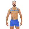 Herren Brust-Harness mit elastischem Komfort & fluoreszierendem Look, Weiß | TOF Paris