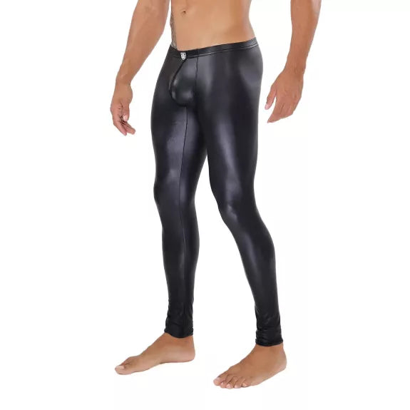 Leggings Herren, Schwarz -anschmiegsam & Stretch für perfekten Sitz | TOF Paris