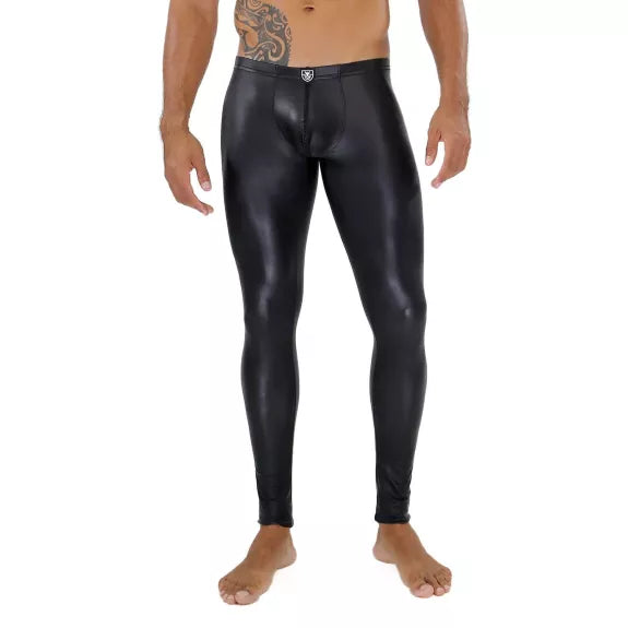 Leggings Herren, Schwarz -anschmiegsam & Stretch für perfekten Sitz | TOF Paris