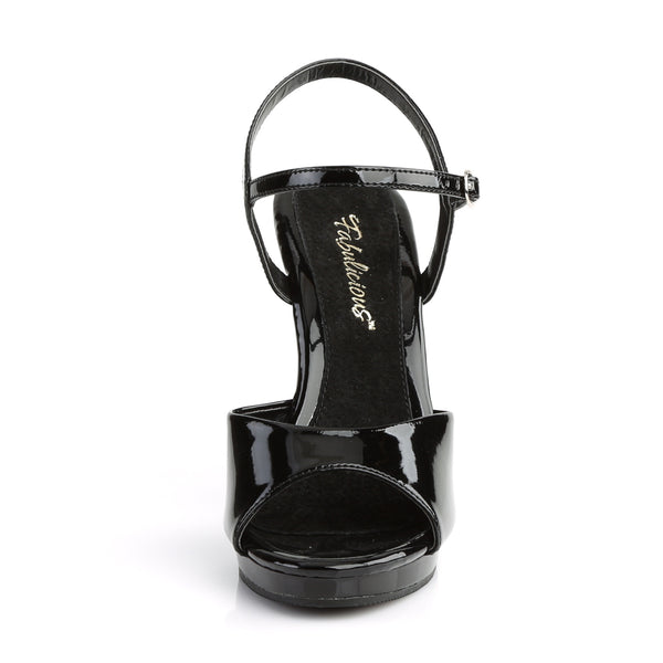 FLAIR-409 Sandaletten Lack Schwarz von Fabulicious – Ansicht 2