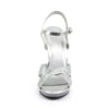 FLAIR-419(G) Sandaletten Silber/Transparent von Fabulicious – Ansicht 2