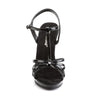 FLAIR-420 Sandaletten Lack Schwarz von Fabulicious – Ansicht 2