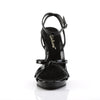 FLAIR-436 Sandaletten Lack Schwarz | Fabulicious