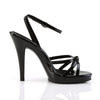 FLAIR-436 Sandaletten Lack Schwarz | Fabulicious