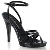 FLAIR-436 Sandaletten Lack Schwarz | Fabulicious