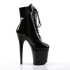 FLAMINGO-1020 Plateau Stiefeletten Lack Schwarz von Pleaser – Ansicht 5