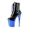 FLAMINGO-1020 Plateau Stiefeletten Schwarz/Blau von Pleaser – Ansicht 3