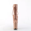FLAMINGO-1020 Plateau Stiefel - Nude Lack von Pleaser – Ansicht 2