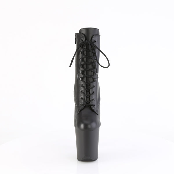FLAMINGO-1020 Plateau Stiefeletten Schwarz Matt von Pleaser – Ansicht 2
