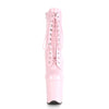 FLAMINGO-1020 Plateau Stiefeletten Lack Baby Pink von Pleaser – Ansicht 2