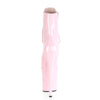 FLAMINGO-1020 Plateau Stiefeletten Lack Baby Pink von Pleaser – Ansicht 4