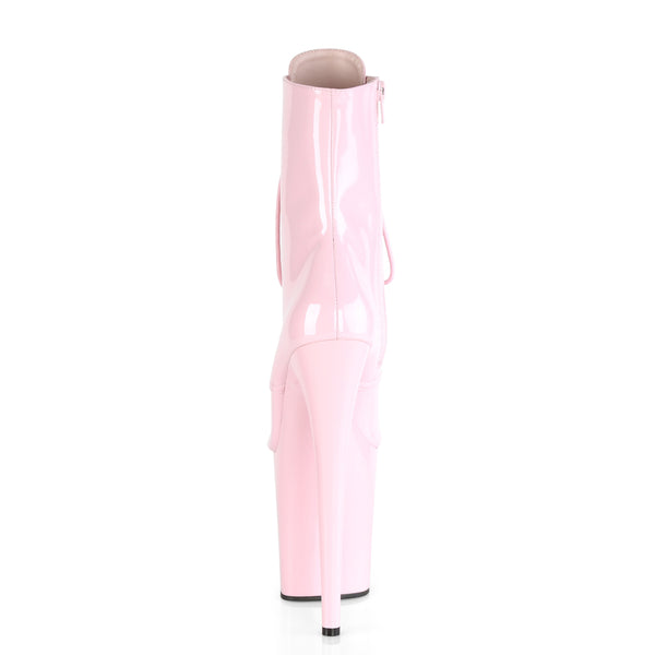 FLAMINGO-1020 Plateau Stiefeletten Lack Baby Pink von Pleaser – Ansicht 4