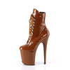 FLAMINGO-1020 Plateau Stiefel - Braun Lack von Pleaser – Ansicht 3