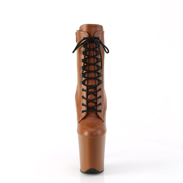 FLAMINGO-1020 - Plateau Stiefeletten - Braun Matt von Pleaser – Ansicht 2
