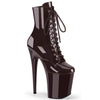 FLAMINGO-1020 Plateau Stiefeletten - Violett Lack von Pleaser