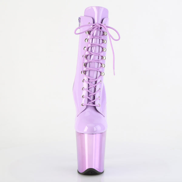 FLAMINGO-1020 Plateau Stiefeletten Lila von Pleaser – Ansicht 2
