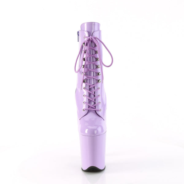 FLAMINGO-1020 Plateau Stiefel - Violett Lack von Pleaser – Ansicht 2
