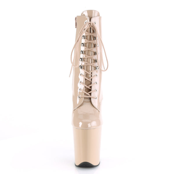 FLAMINGO-1020 Plateau Stiefeletten Nude von Pleaser – Ansicht 2