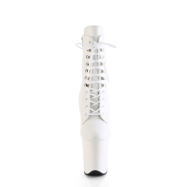 FLAMINGO-1020 Plateau Stiefeletten Weiss Matt von Pleaser – Ansicht 2