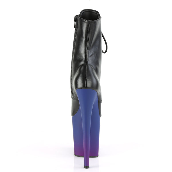 FLAMINGO-1020BP Plateau Stiefeletten Blau/Lila von Pleaser – Ansicht 4