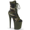FLAMINGO-1020CAMO Plateau Stiefeletten Camouflage von Pleaser