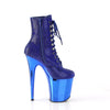 FLAMINGO-1020CHRS Plateau Stiefeletten - Blau von Pleaser – Ansicht 5