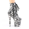 FLAMINGO-1020DP Plateau Stiefeletten Dollar Print von Pleaser – Ansicht 5
