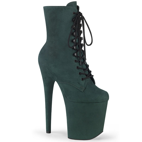 FLAMINGO-1020FS Plateau Stiefeletten - Grün von Pleaser