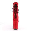 FLAMINGO-1020FS Plateau Stiefeletten Rot Matt von Pleaser – Ansicht 2