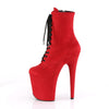 FLAMINGO-1020FS Plateau Stiefeletten Rot Matt von Pleaser – Ansicht 3