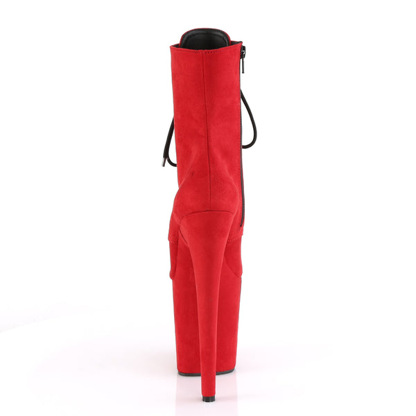 FLAMINGO-1020FS Plateau Stiefeletten Rot Matt von Pleaser – Ansicht 4