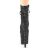 FLAMINGO-1020GWR Plateau Stiefeletten - Schwarz/Glitzer von Pleaser – Ansicht 4