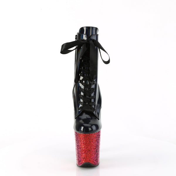 FLAMINGO-1020HG Plateau Stiefeletten - Schwarz Mehrfarbig von Pleaser – Ansicht 2