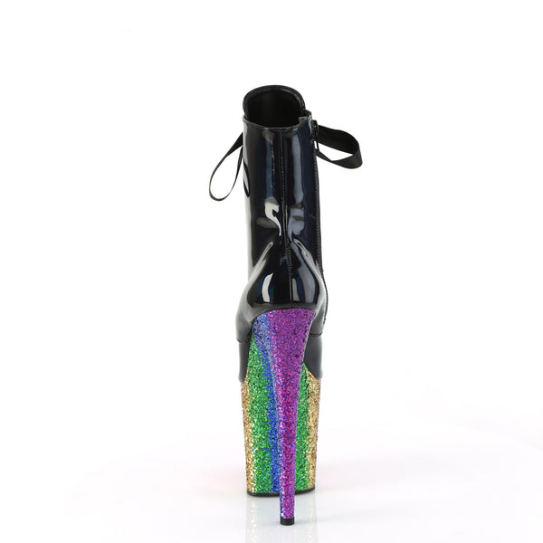 FLAMINGO-1020HG Plateau Stiefeletten - Schwarz Mehrfarbig von Pleaser – Ansicht 4