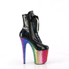 FLAMINGO-1020HG Plateau Stiefeletten - Schwarz Mehrfarbig von Pleaser – Ansicht 5