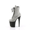 FLAMINGO-1020RS Plateau Stiefeletten Silber Glitzer von Pleaser – Ansicht 3