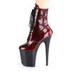 FLAMINGO-1020SP Plateau Stiefeletten Rot/Schwarz von Pleaser – Ansicht 3