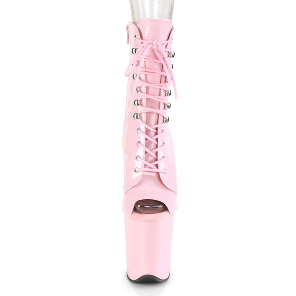 FLAMINGO-1021 Plateau Stiefeletten Baby Pink von Pleaser – Ansicht 2