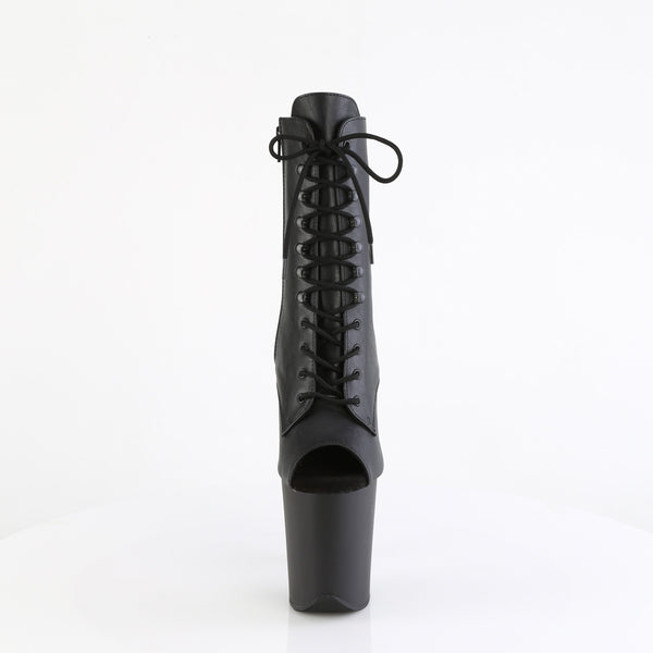FLAMINGO-1021 Plateau Stiefeletten Schwarz Matt von Pleaser – Ansicht 2