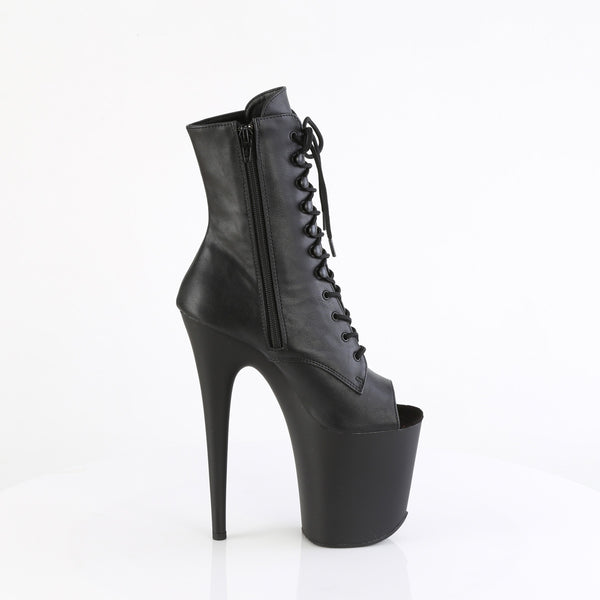 FLAMINGO-1021 Plateau Stiefeletten Schwarz Matt von Pleaser – Ansicht 5