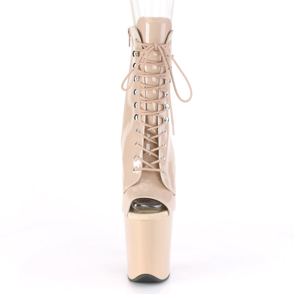 FLAMINGO-1021 Plateau Stiefeletten Nude von Pleaser – Ansicht 2
