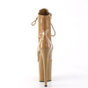FLAMINGO-1021 Plateau Peeptoe Stiefeletten - Nude Lack von Pleaser – Ansicht 4