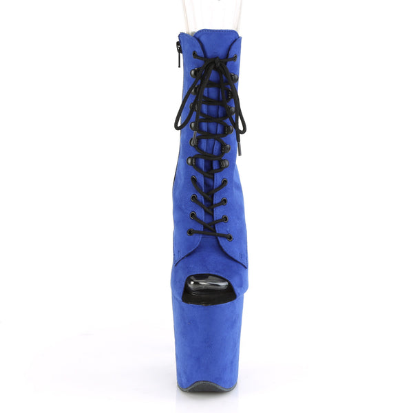 FLAMINGO-1021FS Plateau Stiefeletten Royal Blau von Pleaser – Ansicht 2